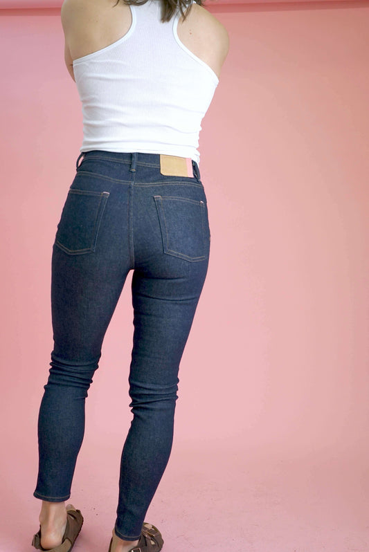 Acne Studios Bra Konst Peg Indigo Blue Skinny Jeans Stretchy Size M W29-31