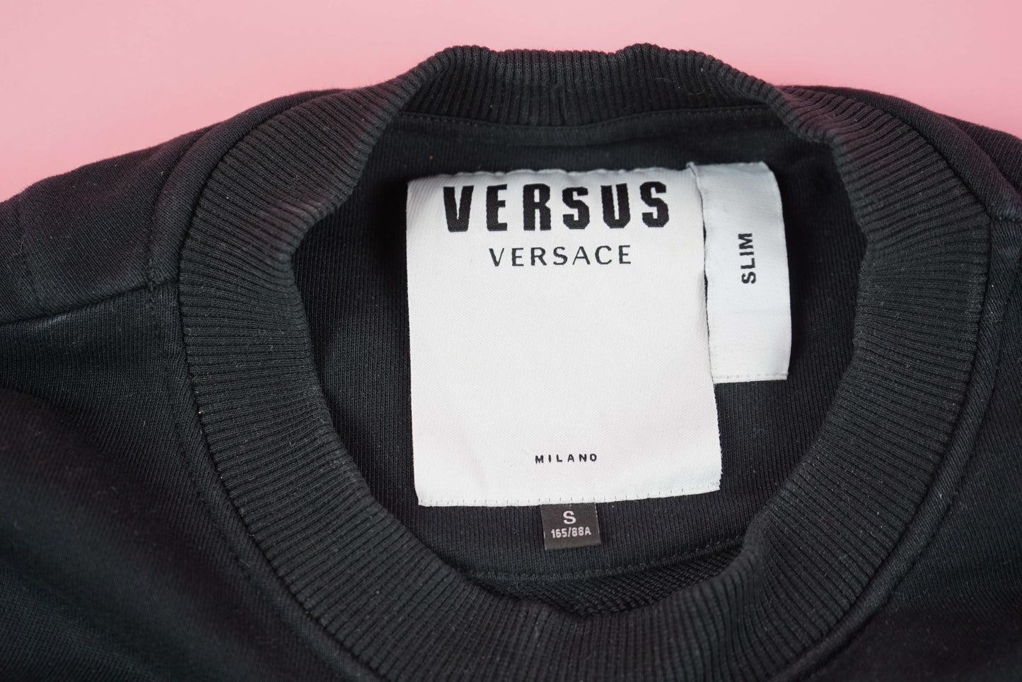 Authentic Versace Versus Black Jumper Sweatshirt Slim Fit Size S-M