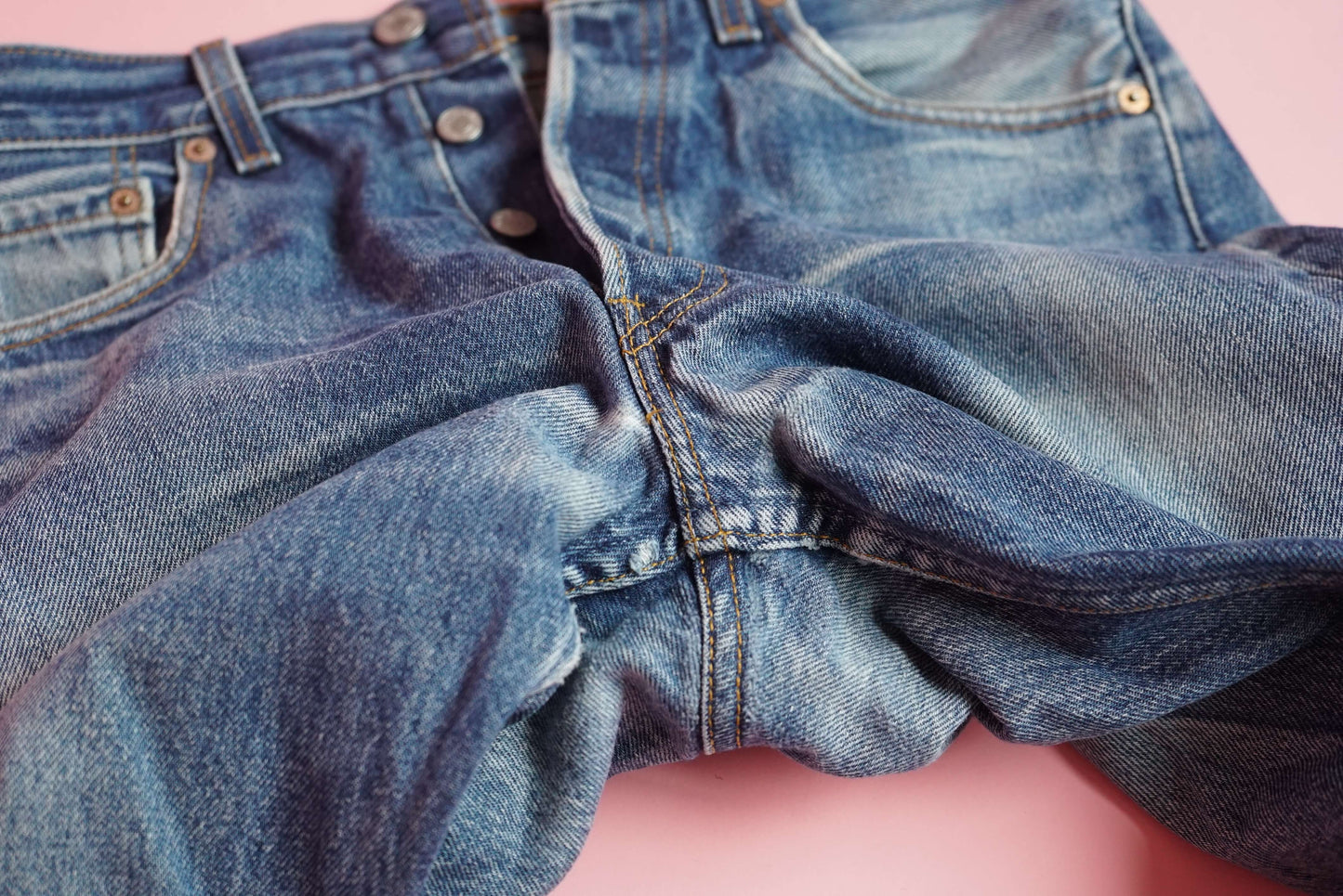Vintage Levis 501 XX Jeans Distressed Faded W28-29