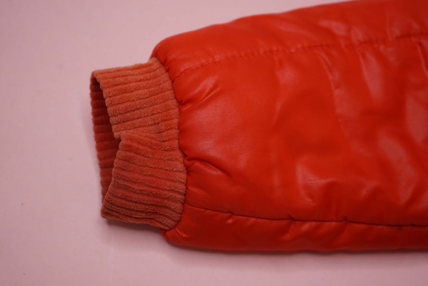 Vintage Retro Red Vintage Puffer Jacket Ski Zip Up Winter Jacket Size S-M 80s 90s Style
