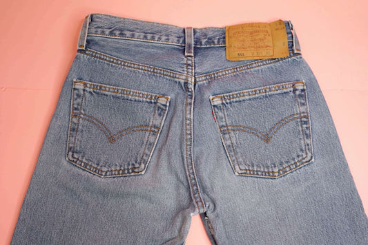 Vintage Womens Levis 501 Jeans Medium Fade W26-27 Made In USA