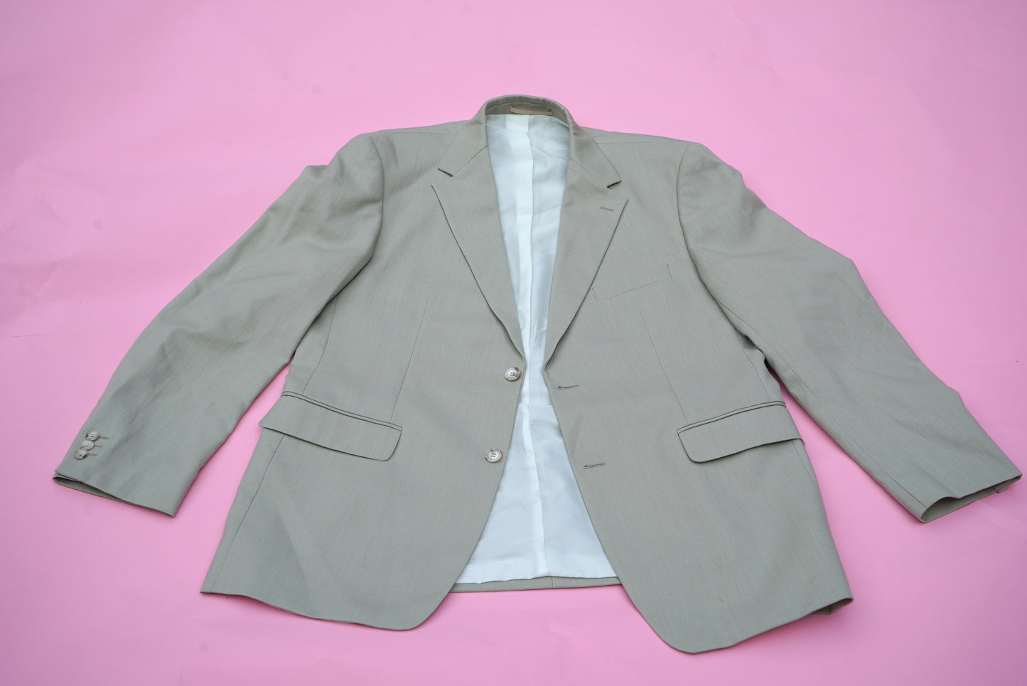 Beige Vintage Oversized Blazer Suit Size XL