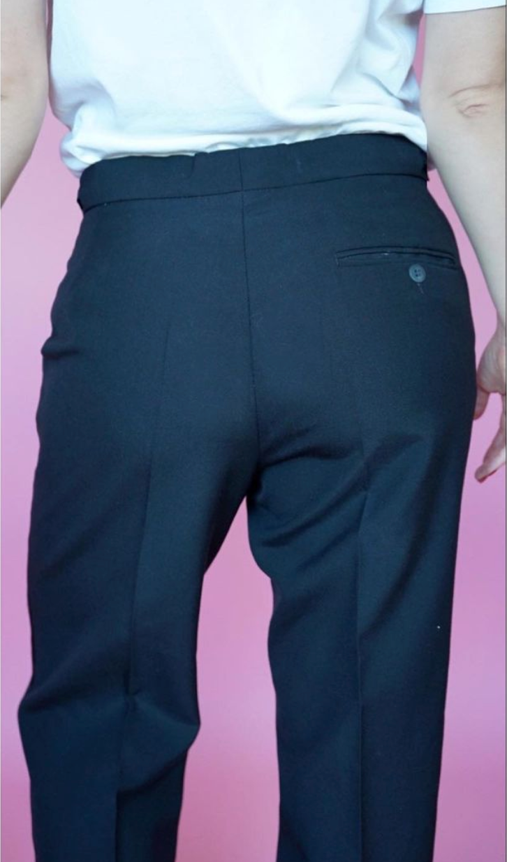 Vintage Straight Leg Masculine Trousers Size 16