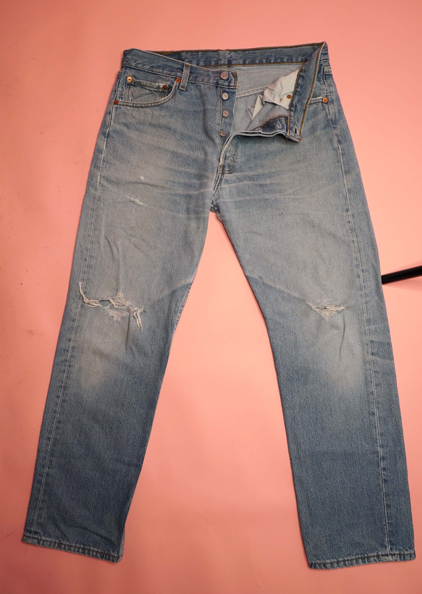 Vintage Levi's 501 Women's Jeans Mid Blue W33-34