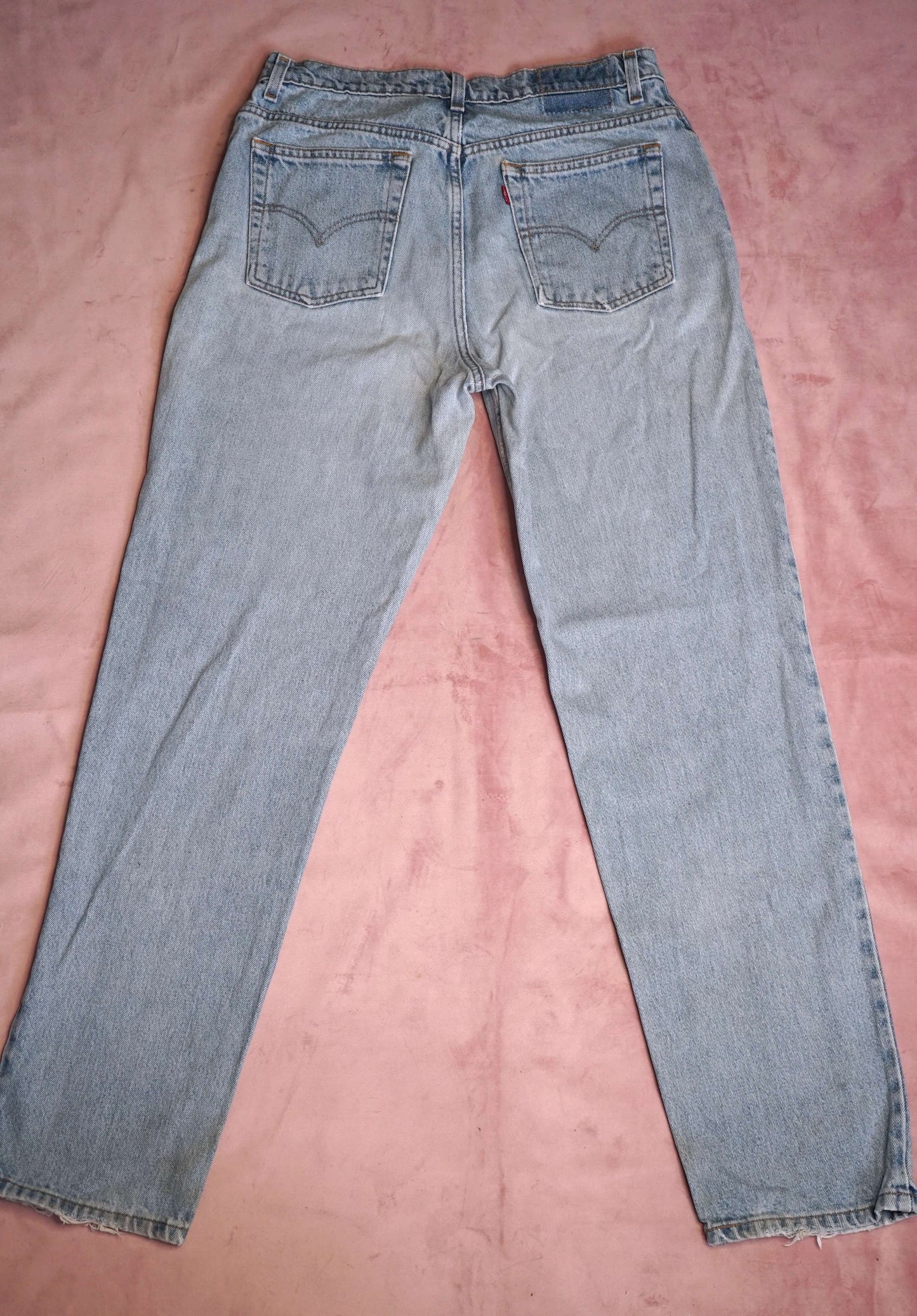 Vintage Levi's 512 High Waisted Wide-Legged Jeans Light Blue W32-33