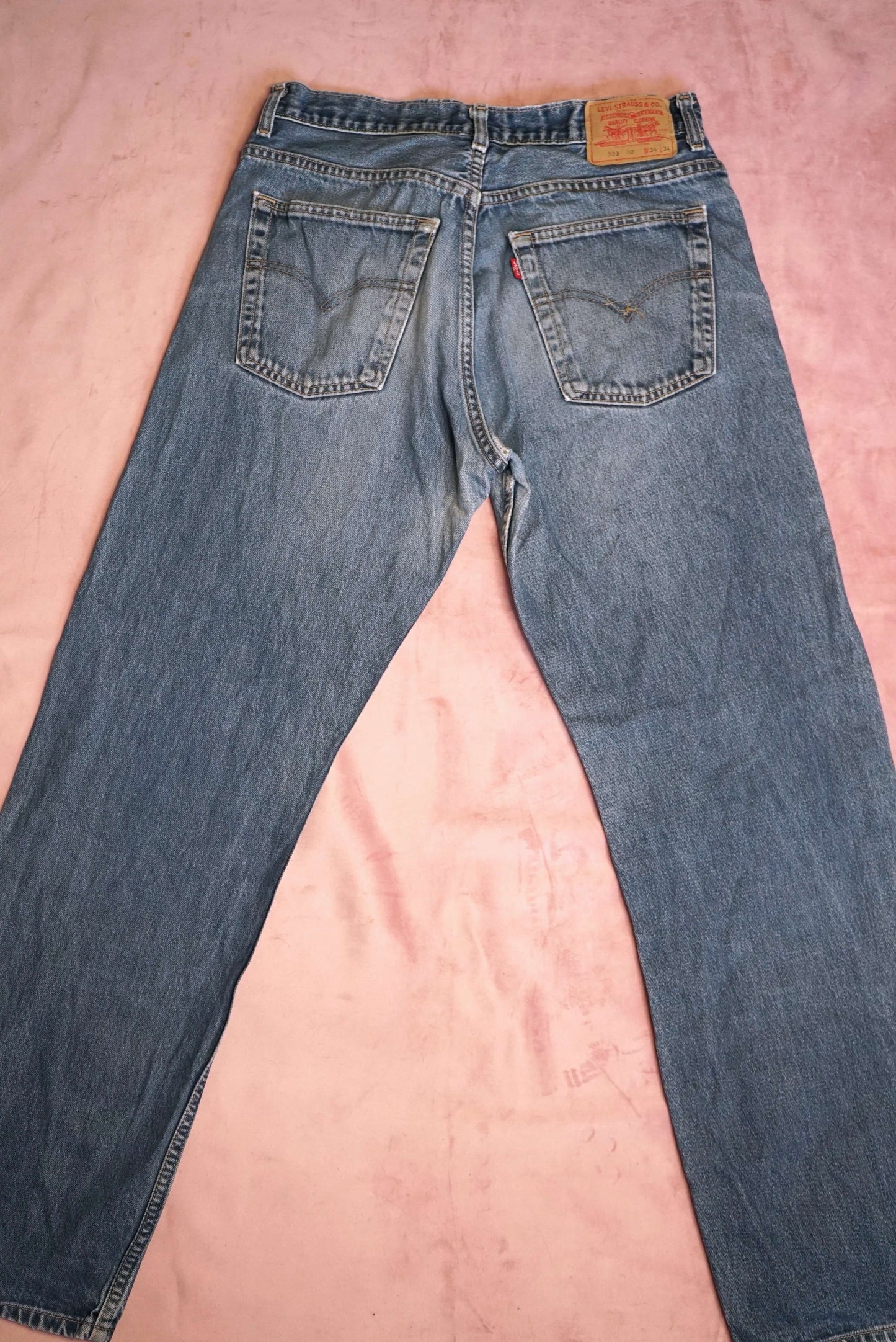 Vintage Levi's 523 Dark Blue Boyfriend Jeans W33-34