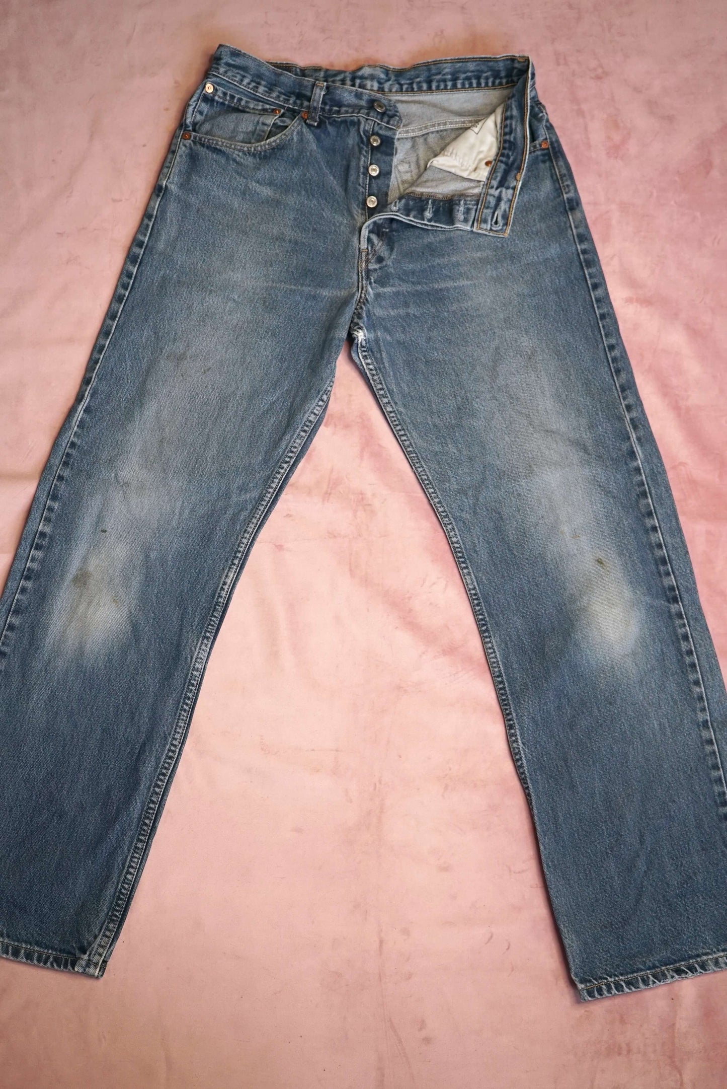 Vintage Levi's 523 Dark Blue Boyfriend Jeans W33-34