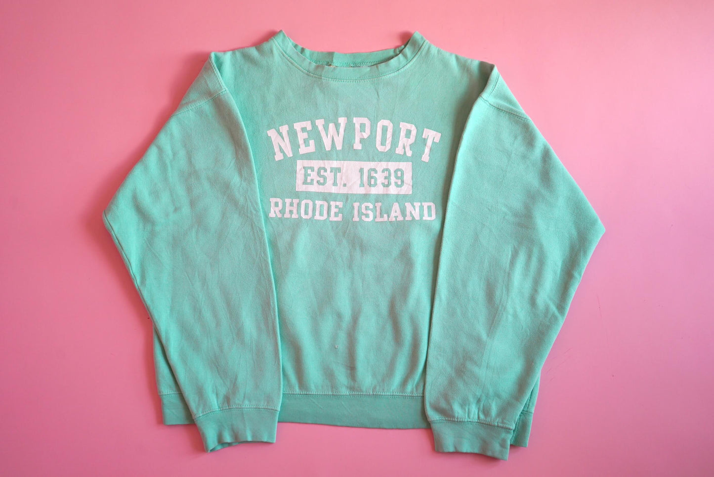 Vintage NewPort Mint Pastel Sweatshirt Size L