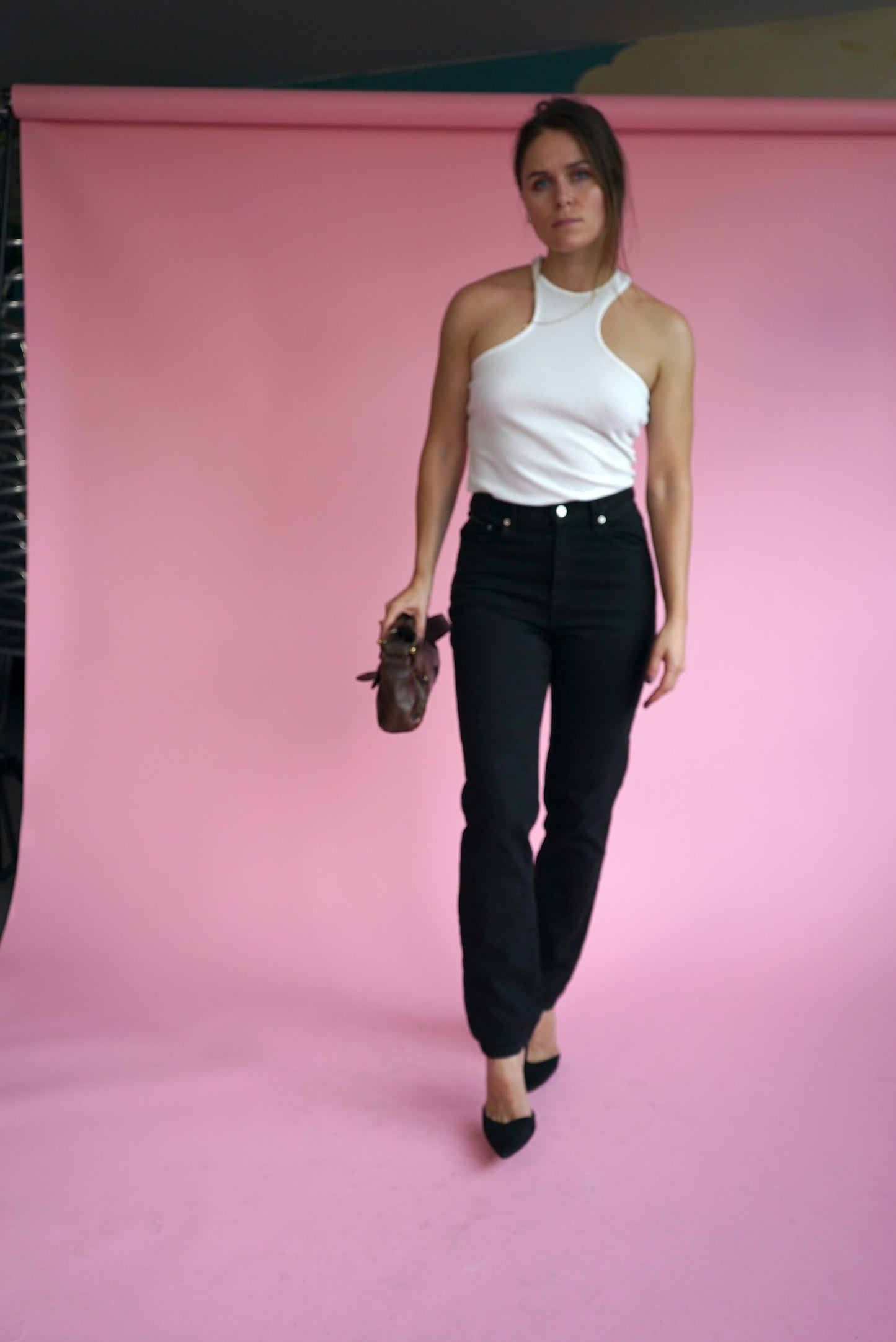 Black Vintage Calvin Klein High Waisted Jeans Size S-M