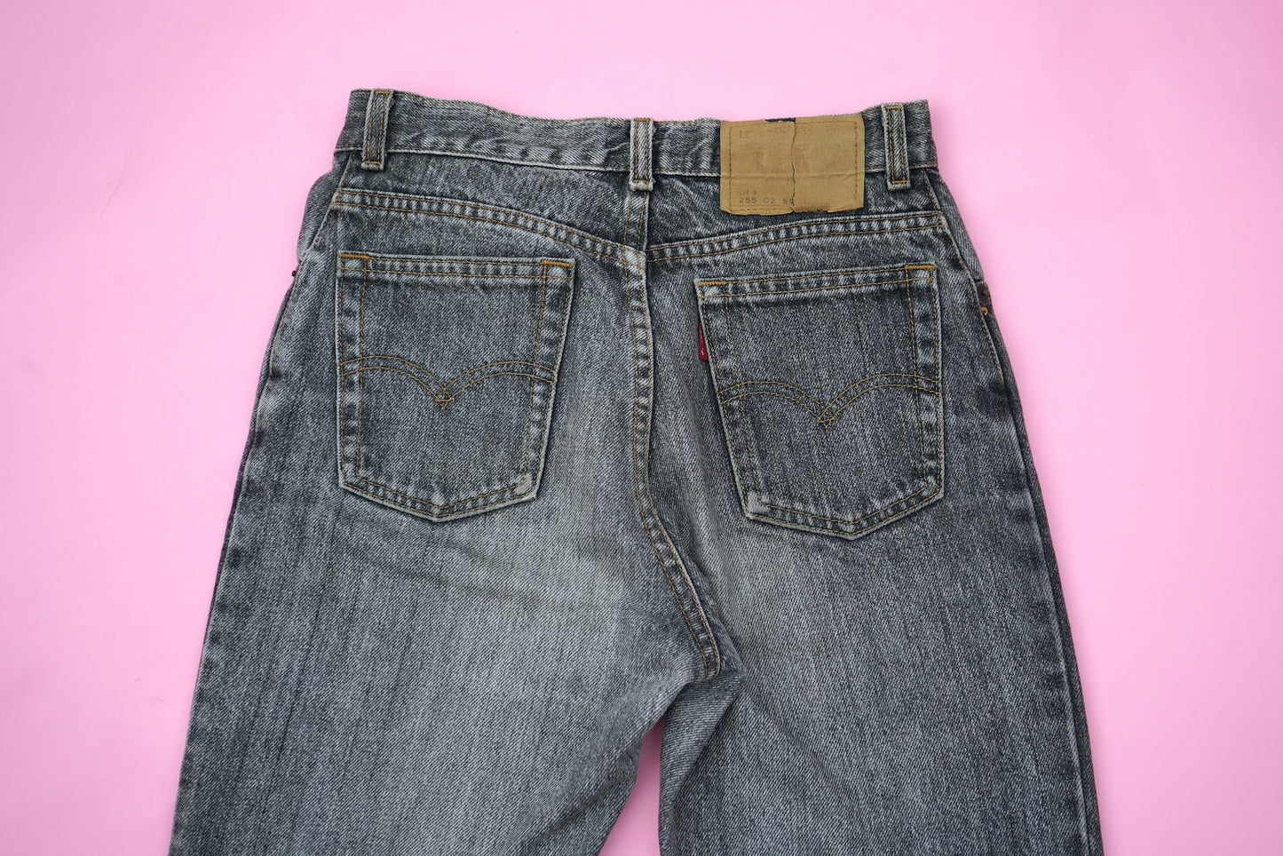 Vintage Grey Acid Wash Levi's 522 High Waisted Jeans Size XS